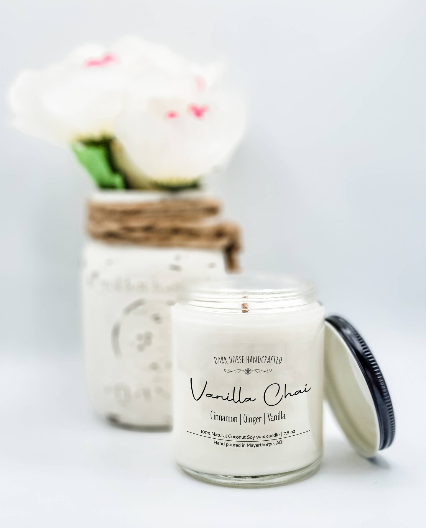 Vanilla Chai - 100% Natural Coconut Soy Wax Candle: 9 oz