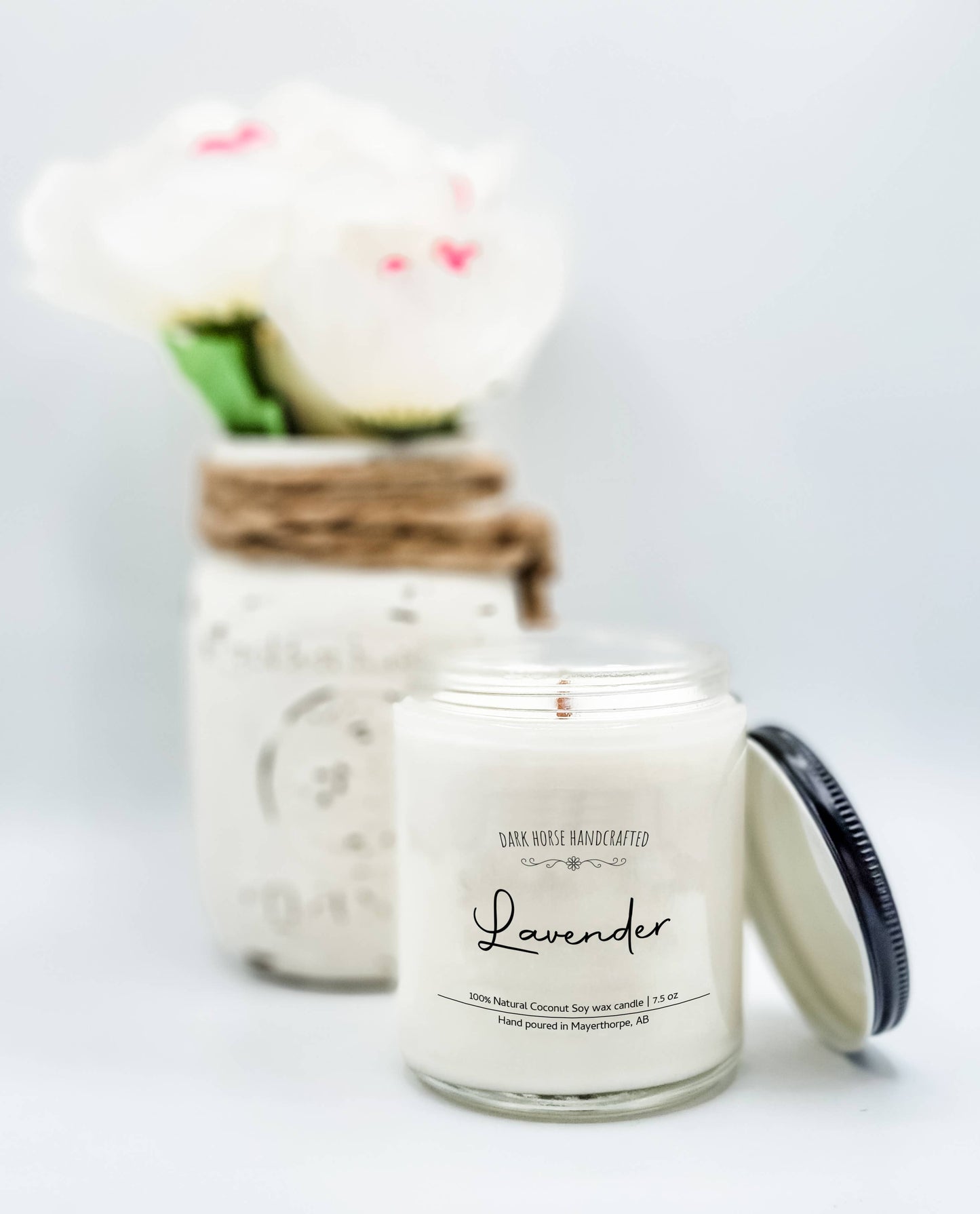 Lavender - 100% Natural Coconut Soy Wax Candle: 3.5 oz