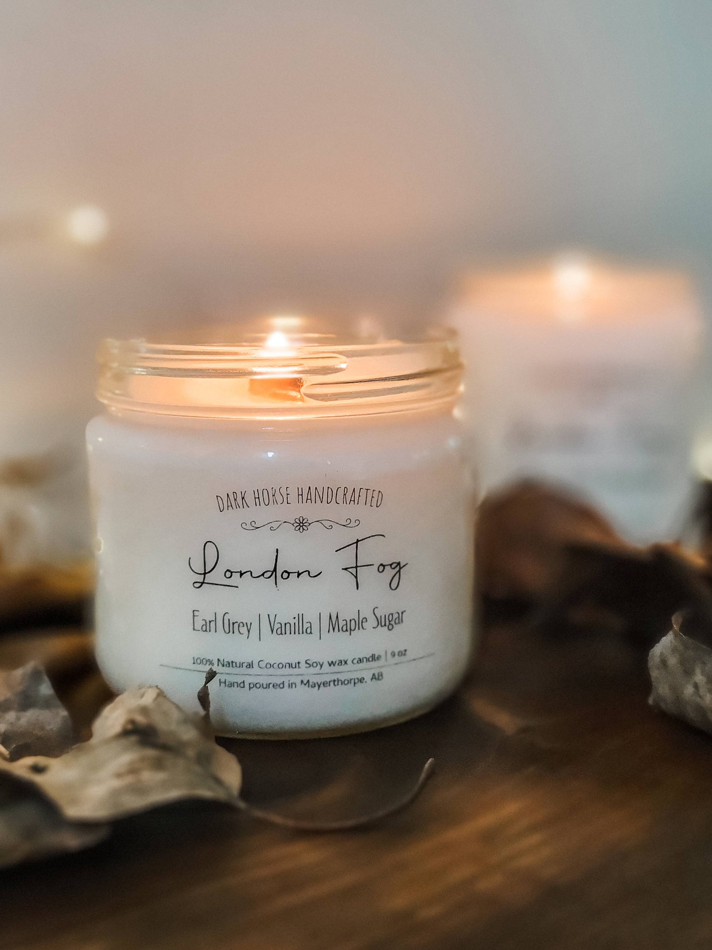 London Fog - 100% Natural Coconut Soy Candle: 3.5 oz