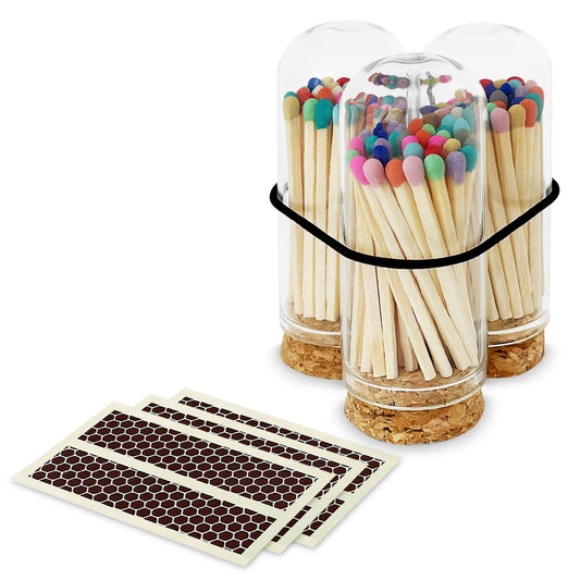 2" Matches + Mini Cloche - Colors of Your Choice + Strikers: Rainbow