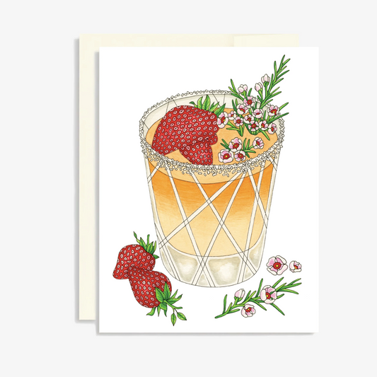 Keepsake Studio Strawberry & Waxflower Card (In-Store Only)