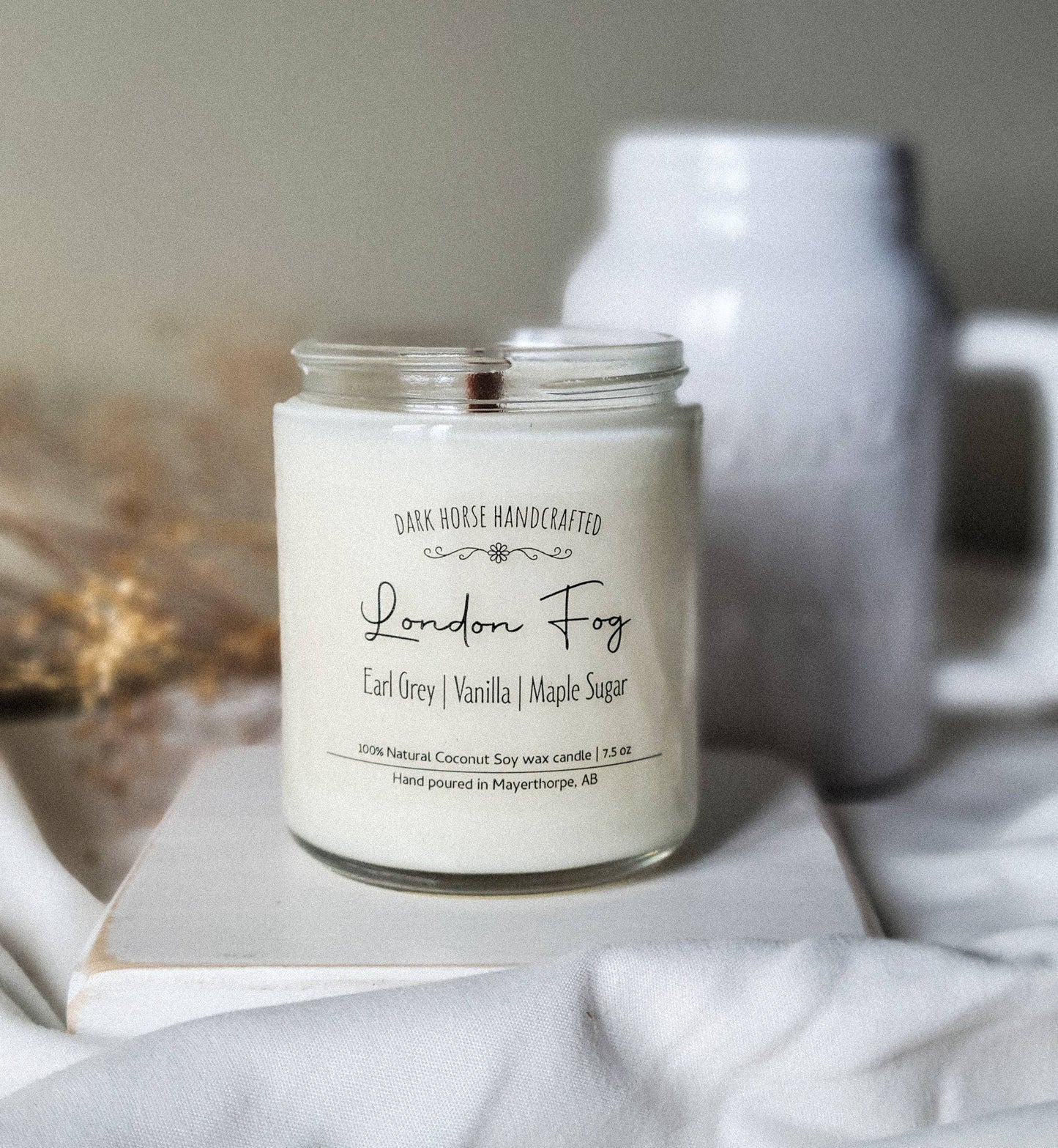 London Fog - 100% Natural Coconut Soy Candle: 3.5 oz