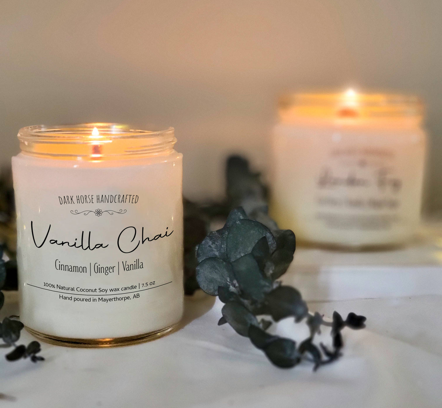 Vanilla Chai - 100% Natural Coconut Soy Wax Candle: 9 oz